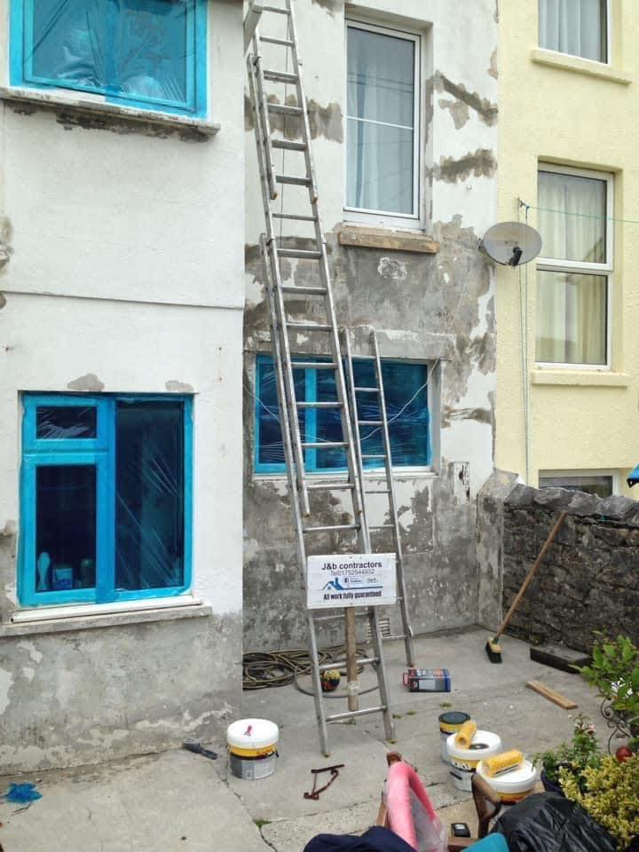 Render repair work in Padstow