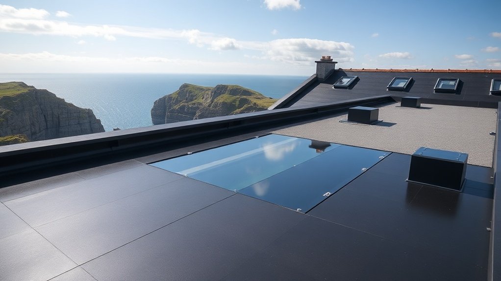 Flat roof installation in Padstow
